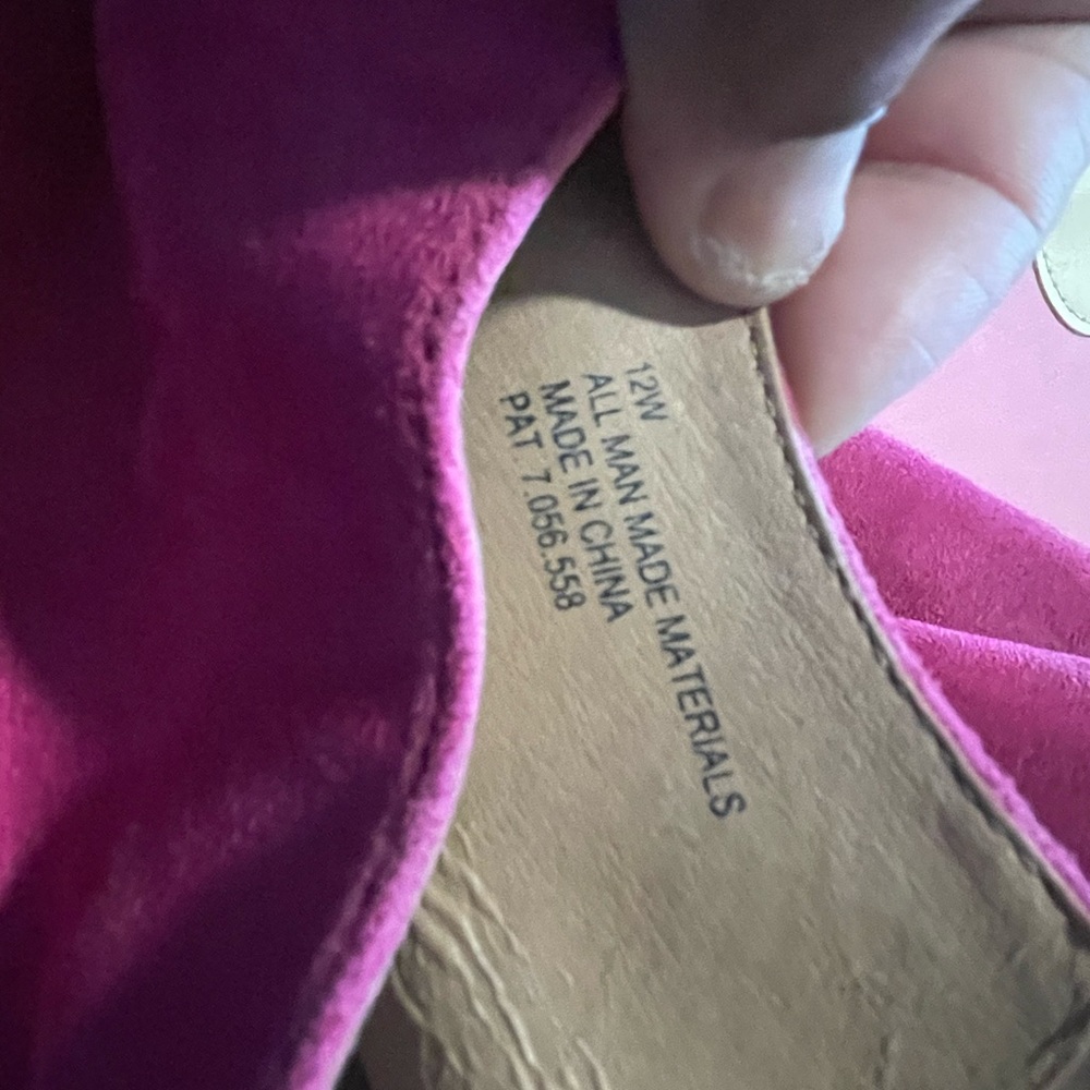 Lane Bryant Fuchsia Open-Toe Mules - Picture 3 of 4